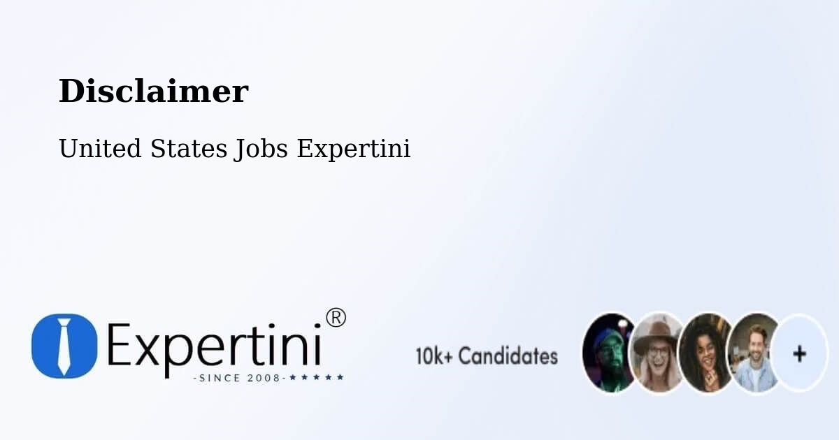 Disclaimer – Roselle - United States Jobs Expertini